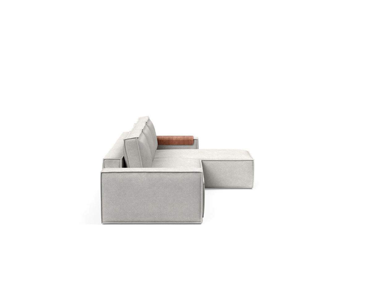 Newilla Sleeper Sofa With Lounger - Wide Arms