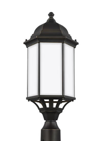 Sevier 22" Post Lantern — Satin Etched