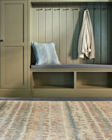 Dash & Albert Paint Chip Machine Washable Rug in Natural, entry setting