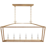 Darlana Wrapped LED Linear Lantern — 6 Light