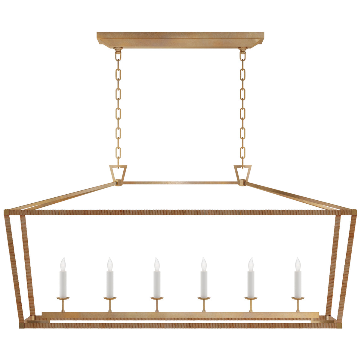 Darlana Wrapped LED Linear Lantern — 6 Light