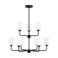 Emile Nine Light Chandelier — 60 W