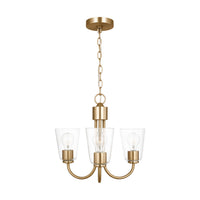 Miles Three Light Chandelier — Clear