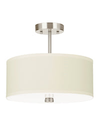 Two Light Semi-Flush Convertible Pendant