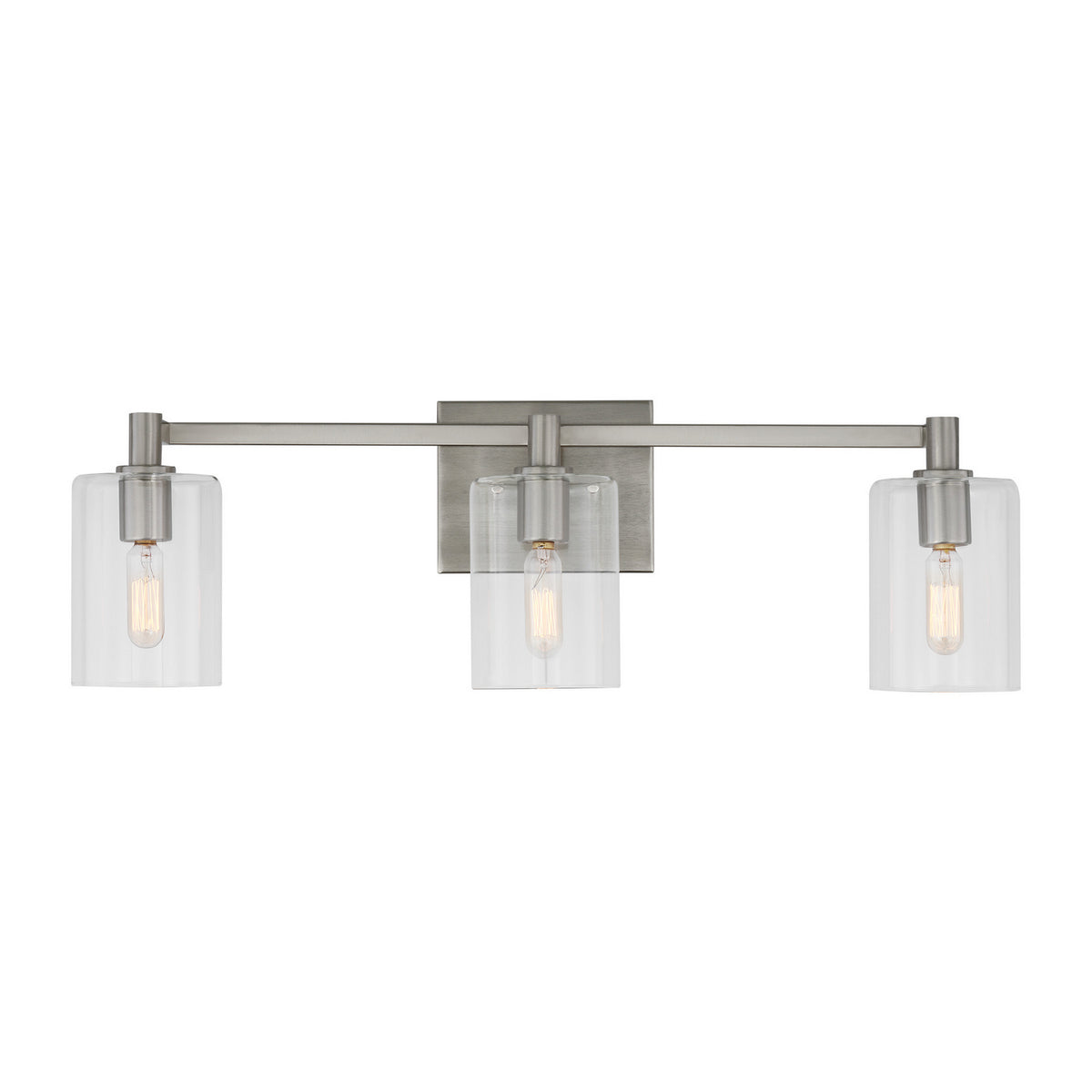 LED Bath Wall Sconce — W: 24.63" × H: 7.75" × D: 6.38"
