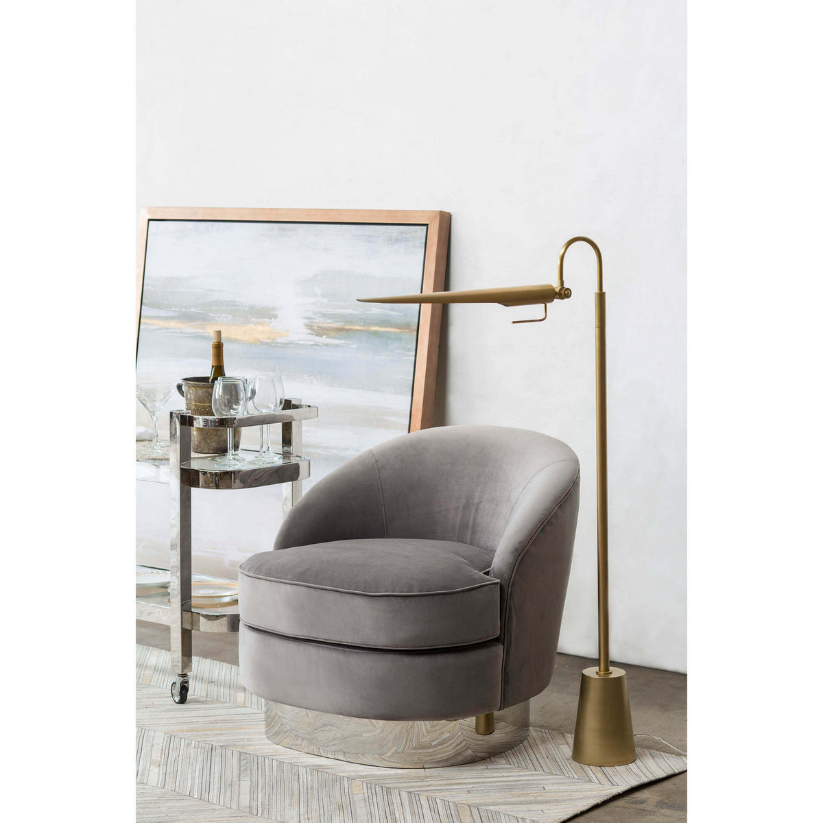 Raven One Light Floor Lamp