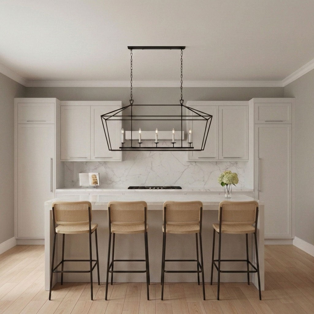 Five Light Linear Chandelier