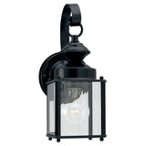 Jamestowne One Light Outdoor Wall Lantern — 11.25", Clear Beveled