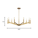 Nine Light Chandelier — 17.13", 60 W