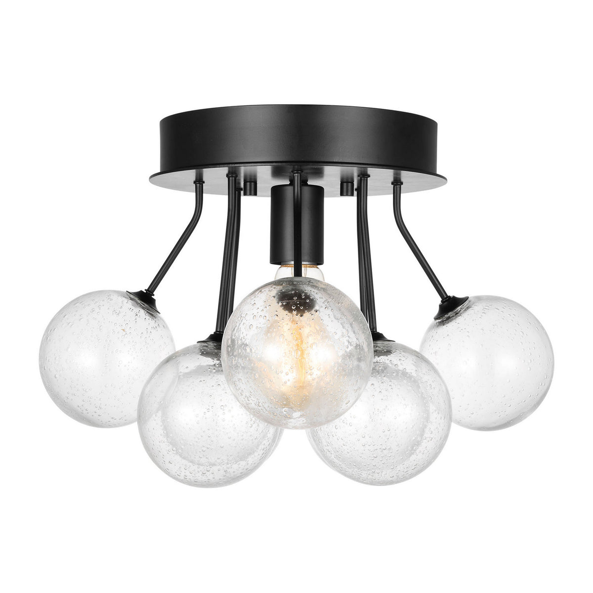 One Light Semi-Flush Mount