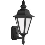 One Light Outdoor Wall Lantern — 19.75", Smooth White