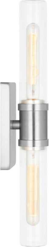 Keaton 20" Vanity Sconce — Clear Fluted