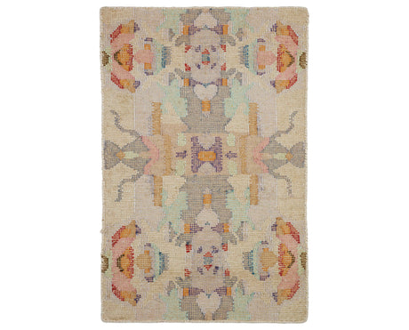 Rug with a Chapel Hill Hand Loom pattern on a plain background