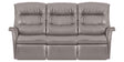 Trend Leather Cinder | Norwegian Comfort Chelsea 3-Seater Wallsaver | Valley Ridge Furniture