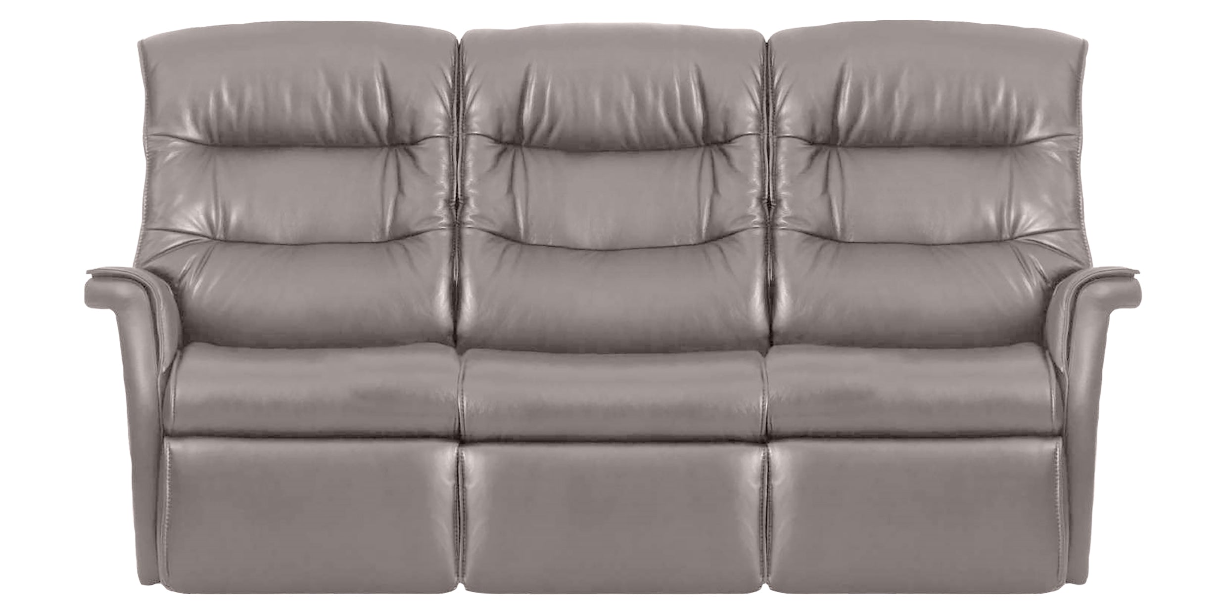 Trend Leather Cinder | Norwegian Comfort Chelsea 3-Seater Wallsaver | Valley Ridge Furniture