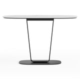 BDi Cloud 9 1183 Console Table in Cirrus White, on white
