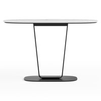 BDi Cloud 9 1183 Console Table in Cirrus White, on white