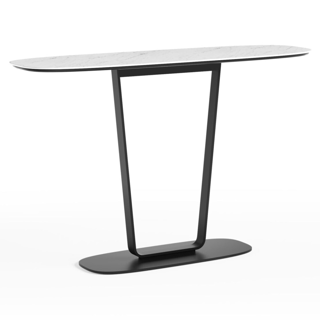 BDi Cloud 9 1183 Console Table in Cirrus White, on white