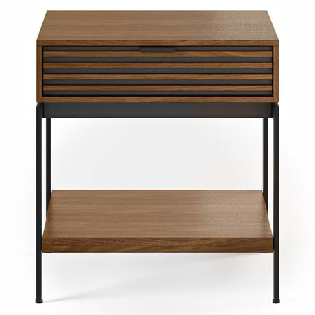 BDi Cora 1176 End Table in Natural Walnut, on white
