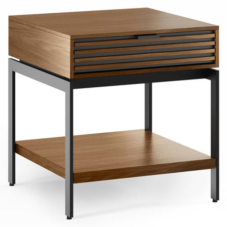 BDi Cora 1176 End Table in Natural Walnut, on white