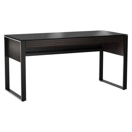 BDi Corridor 6501 Office Desk in Charcoal Stained Ash, on white