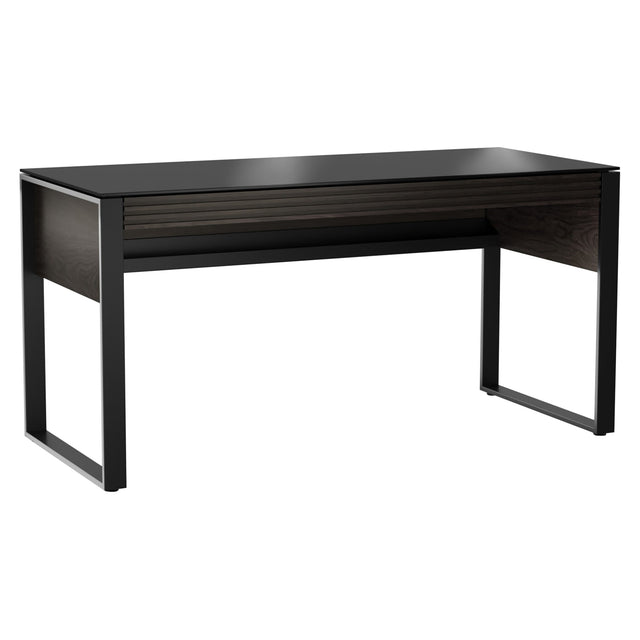 BDi Corridor 6501 Office Desk in Charcoal Stained Ash, on white