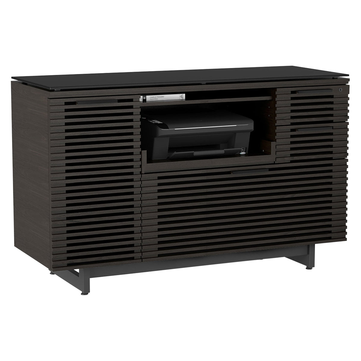 BDi Corridor 6520 Multi Function Cabinet in Charcoal Stained Ash, on white