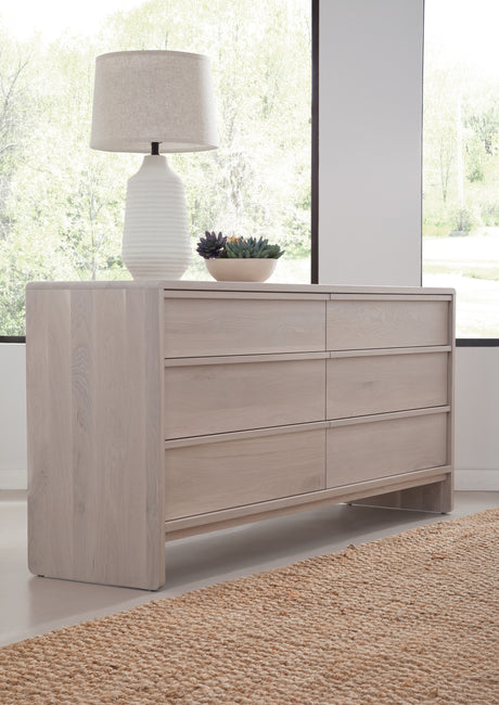 West Bros Corsa Dresser in 45 Weathered Wood, angled view