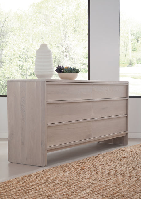 West Bros Corsa Dresser in 45 Weathered Wood, angled view