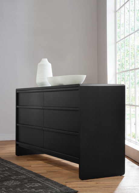West Bros Corsa Dresser in 46 Noir, angled view