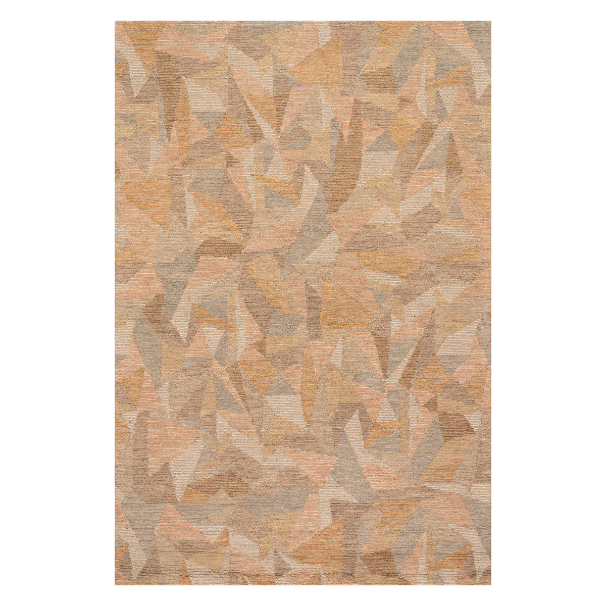 Dash & Albert Cortez Wool Rug in Clay, on white