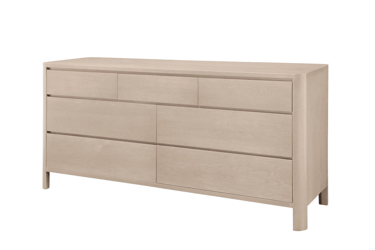 West Bros Curva Dresser in 45 Weathered Wood, on white