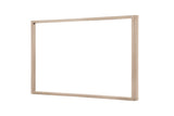 West Bros Curva Landscape Mirror in 45 Weathered Wood, on white