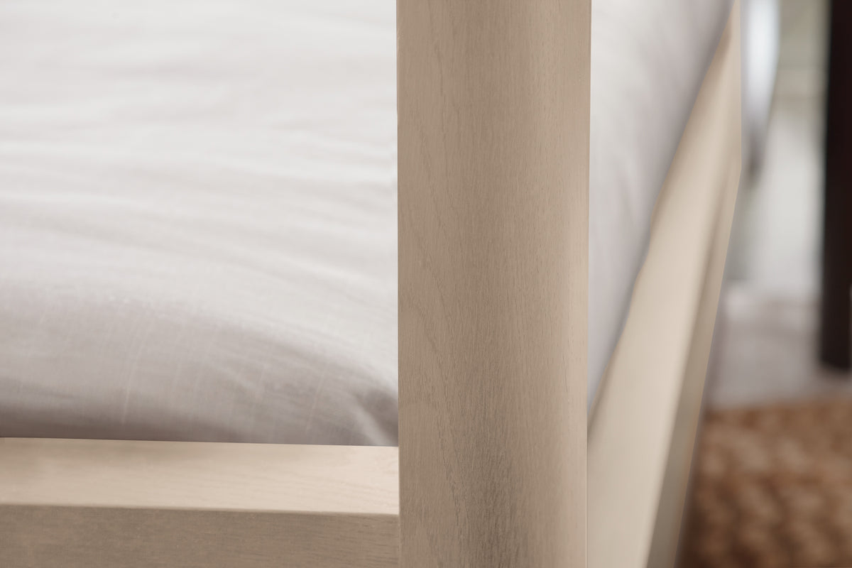 West Bros Curva Poster Bed in 45 Weathered Wood, detail