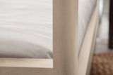 West Bros Curva Poster Bed in 45 Weathered Wood, detail
