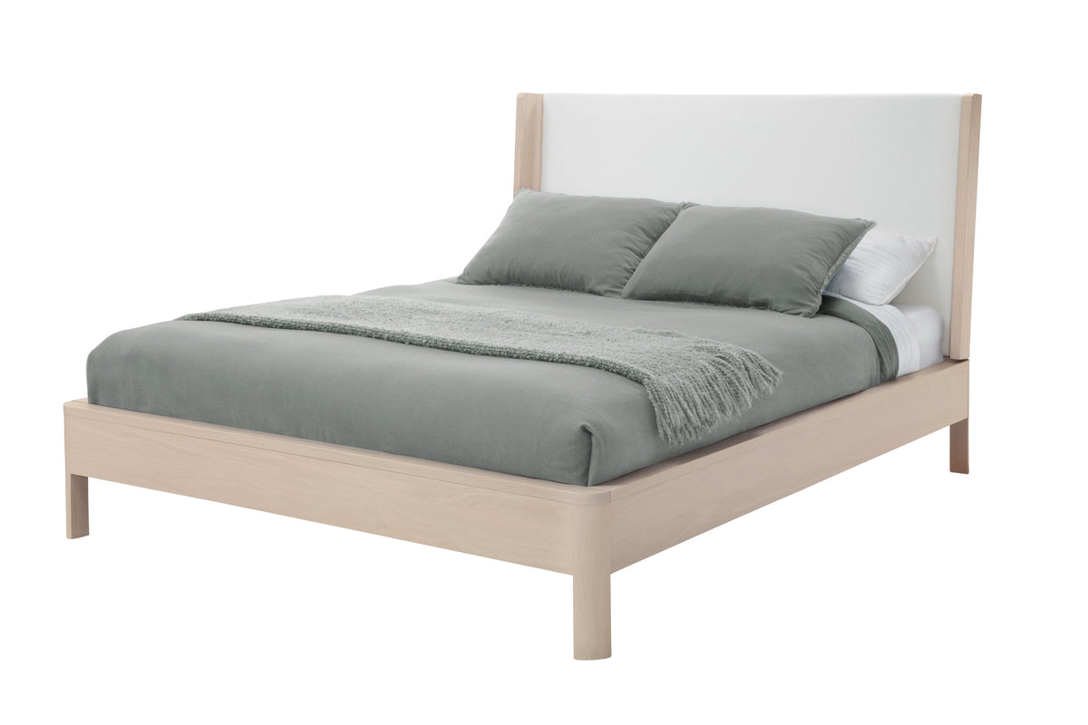 West Bros Curva Shelter Bed in 45 Weathered Wood, on white