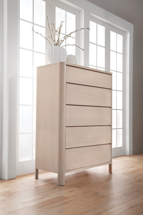 West Bros Curva Master Chest in 45 Weathered Wood, in a room setting