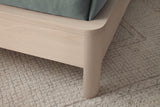 West Bros Curva Shelter Bed in 45 Weathered Wood, leg detail