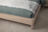 West Bros Curva Shelter Bed in 45 Weathered Wood, leg detail