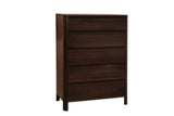 West Bros Curva Chest of Drawers in 22 Mocha, on white