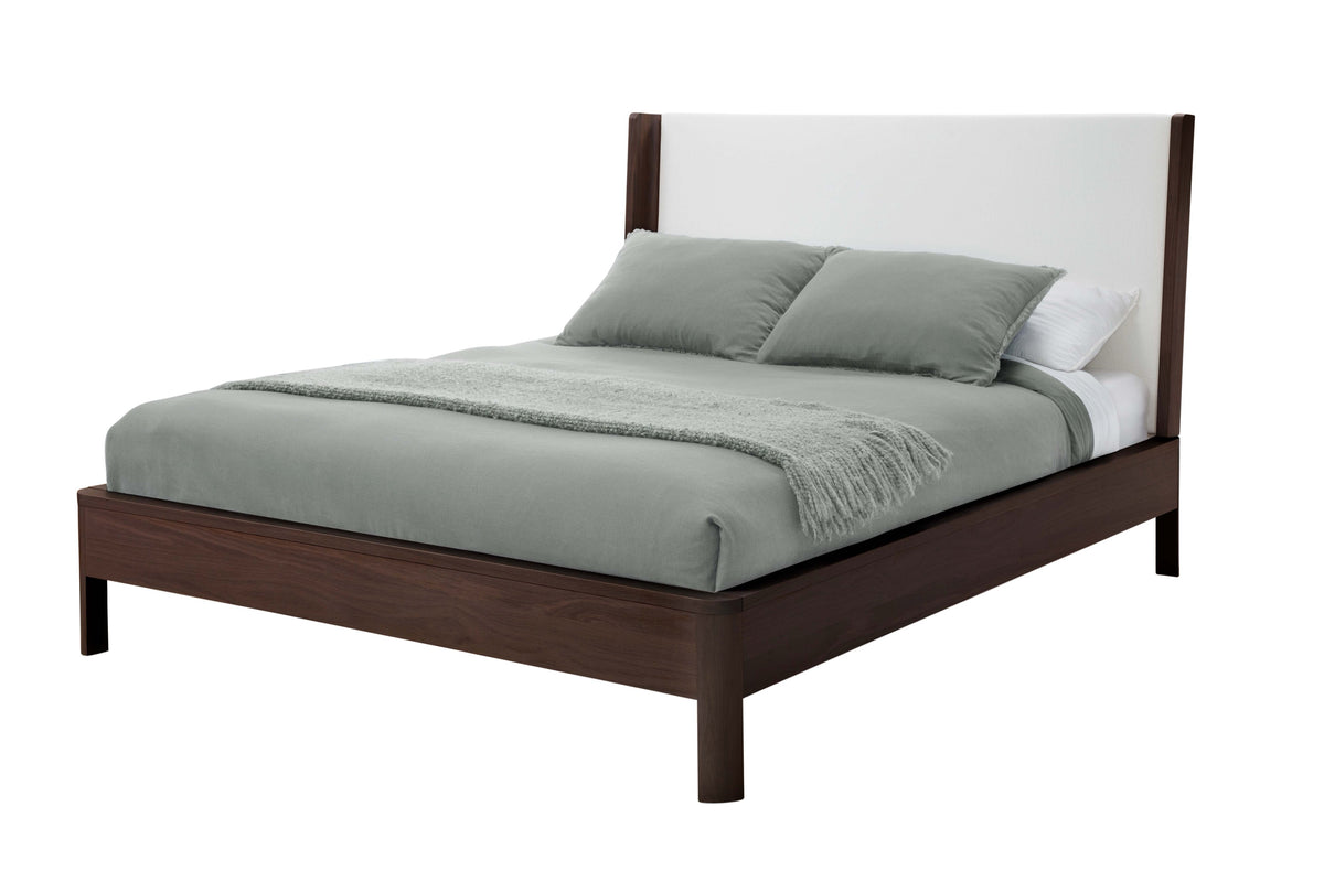 West Bros Curva Shelter Bed in 22 Mocha, on white