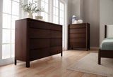 West Bros Curva Chest of Drawers in 22 Mocha, in a room setting