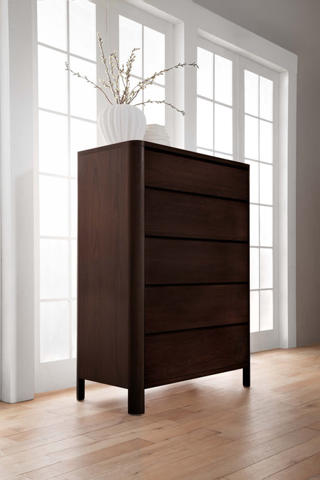 West Bros Curva Master Chest in 22 Mocha, in a room setting