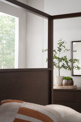 West Bros Curva Poster Bed in 22 Mocha, detail