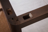 West Bros Curva Poster Bed in 22 Mocha, construction detail