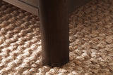 West Bros Curva Poster Bed in 22 Mocha, leg detail