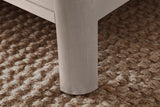 West Bros Curva Poster Bed in 45 Weathered Wood, leg detail