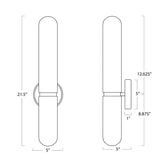 Salon LED Wall Sconce — 3 Light