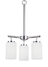 Oslo Three Light Chandelier — Cased Opal Etched