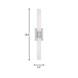 Two Light Bath Vanity — 30.00"